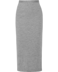 Tibi Wool Jersey Midi Skirt