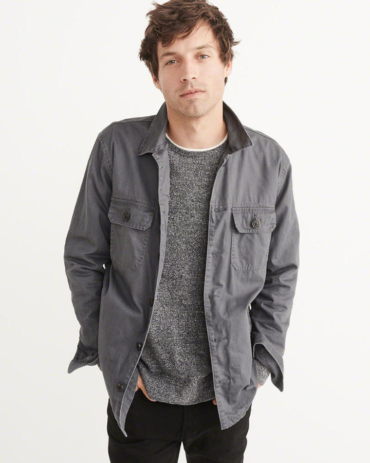abercrombie and fitch shirt jacket
