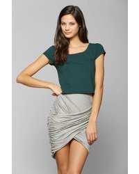Sparkle & Fade Crossover Mini Skirt
