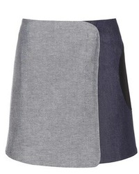 Victoria Beckham Denim Denim Wrap Skirt