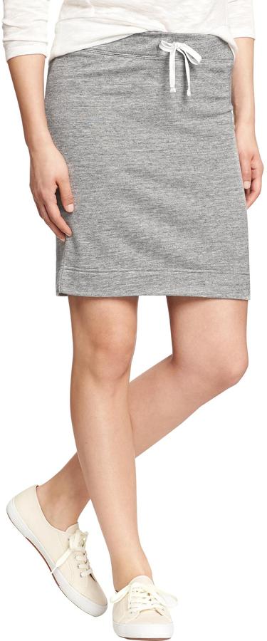 Drawstring grey 2024 jersey skirt