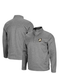 Colosseum Heathered Charcoal Army Black Knights Roman Pullover Jacket In Heather Charcoal At Nordstrom