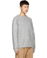 Acne Studios Grey Mohair Dramatic Sweater