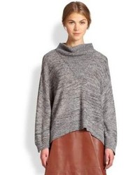 3.1 Phillip Lim Marled Mohair Cowlneck Sweater