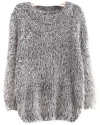 Grey Mohair Sweater