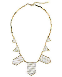 House Of Harlow 1960 Perforated Five Station Necklace