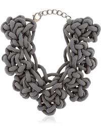 Alienina Altrove Brass And Cotton Knot Necklace