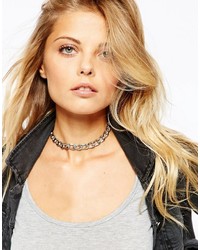 Asos Collection Curb Chain Choker Necklace