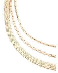 Nordstrom Triple Chain Collar Necklace