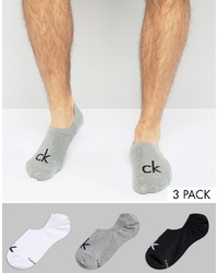 Calvin Klein Invisible Socks 3 Pack Multi