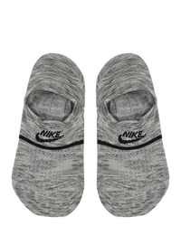 Nike Two Pack Grey Snkr No Show Socks