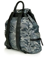 Topshop Nylon Backpack Grey