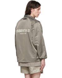 Essentials Taupe Nylon Jacket