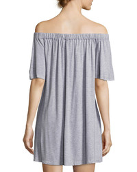The Fifth Label The Seeker Off The Shoulder Dress Gray