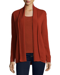 Neiman Marcus Cashmere Collection Modern Open Cashmere Cardigan