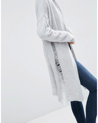 Asos Collection Cardigan With Ladder Stitch Detail