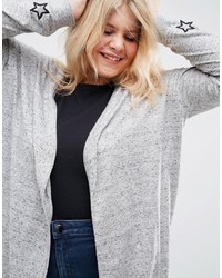 Asos Curve Swing Cardigan With Cuff Patches