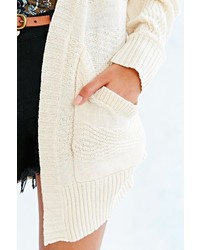 Urban Outfitters Ecote Mixed Stitch Open Front Cardigan