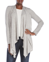 Essentials By Milano Draped Open Front Cardigan