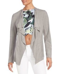 Romeo & Juliet Couture Faux Suede Open Front Cardigan