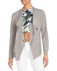 Romeo & Juliet Couture Faux Suede Open Front Cardigan