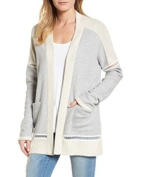 Caslon French Terry Open Front Cotton Cardigan