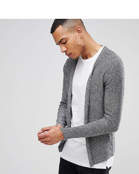 Selected Homme Tall Open Drape Cardigan In 100% Cotton