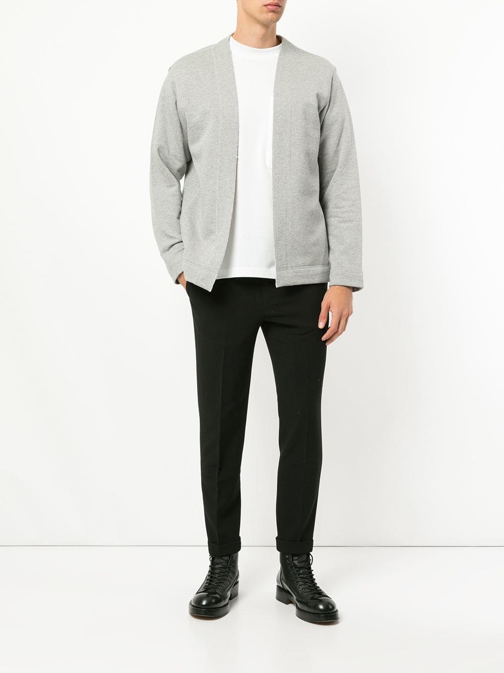 N. Hoolywood Jersey Cardigan, $282 | farfetch.com | Lookastic