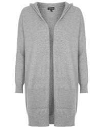 Topshop Open Front Hooded Cardigan