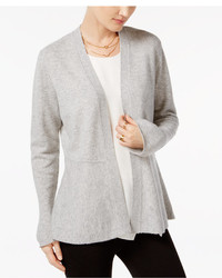 Charter Club Petite Cashmere Peplum Open Front Cardigan Created For Macys