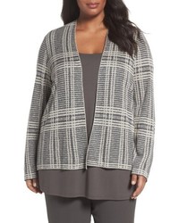 Eileen Fisher Shaped Tencel Lyocell Merino Wool Cardigan