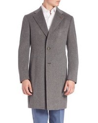 Isaia Aqua Cashmere Overcoat