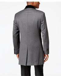 Lauren Ralph Lauren Chesterfield With Black Contrast Collar Classic Fit Overcoat