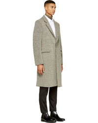 CNC Costume National Costume National Grey Mlange Wool Long Overcoat
