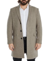 Johnny Bigg Davis Textured Wool Overcoat