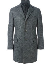 Fay Insert Collar Buttoned Coat