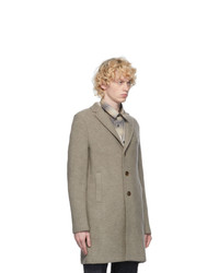 Harris Wharf London Grey Pressed Wool Boxy Coat