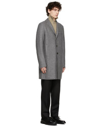 Harris Wharf London Grey Pressed Wool Coat