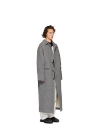 Kassl Editions Grey Wool Maxi Coat