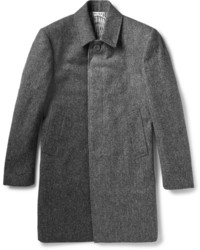Thom Browne Herringbone Wool Tweed Overcoat
