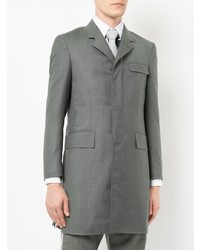 Thom Browne High Armhole Chesterfield Overcoat In Super 120s Twill