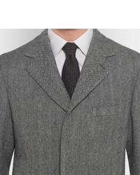 Kingsman Herringbone Wool Overcoat
