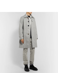 Sacai Layered Melton Wool Blend Coat, $1,043 | MR PORTER | Lookastic