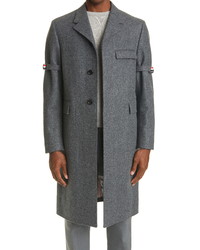 Thom Browne Melton Wool Chesterfield Overcoat