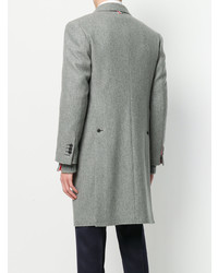 Thom Browne Melton Wool Wide Lapel Chesterfield Overcoat