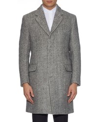 Raey Ry Single Breasted Salt And Pepper Chesterfield Coat