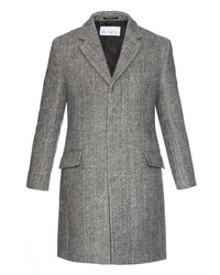 Raey Ry Single Breasted Salt And Pepper Chesterfield Coat