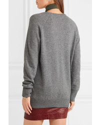 Equipment Asher Oversized Cashmere Sweater Anthracite