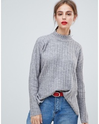 Pieces Chunky Knitted Rib Jumper