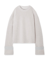 Stella McCartney Cold Shoulder Ribbed Wool Sweater